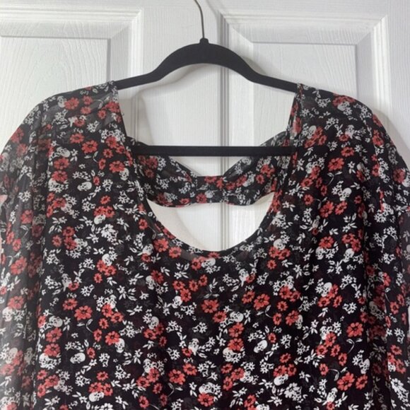 Floral Sleeveless Chiffon Top - Picture 1 of 5